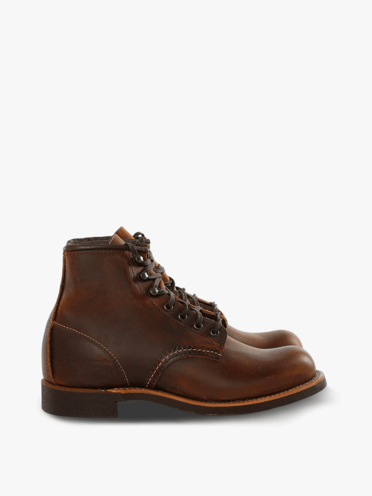 Brown boots, side view