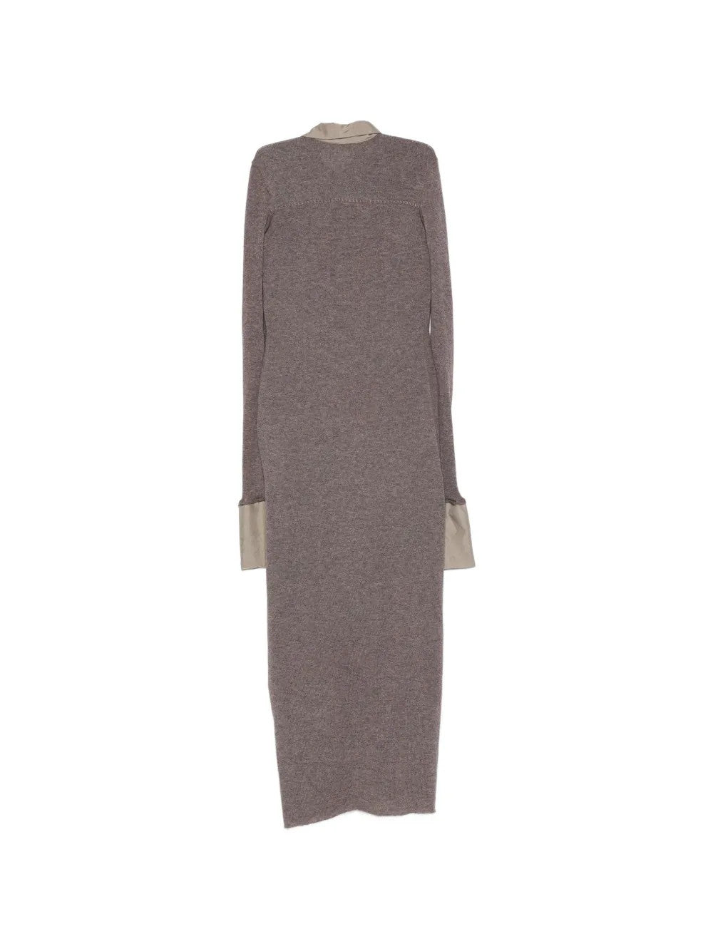 Grey knitwear, front view