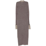 Grey knitwear, front view
