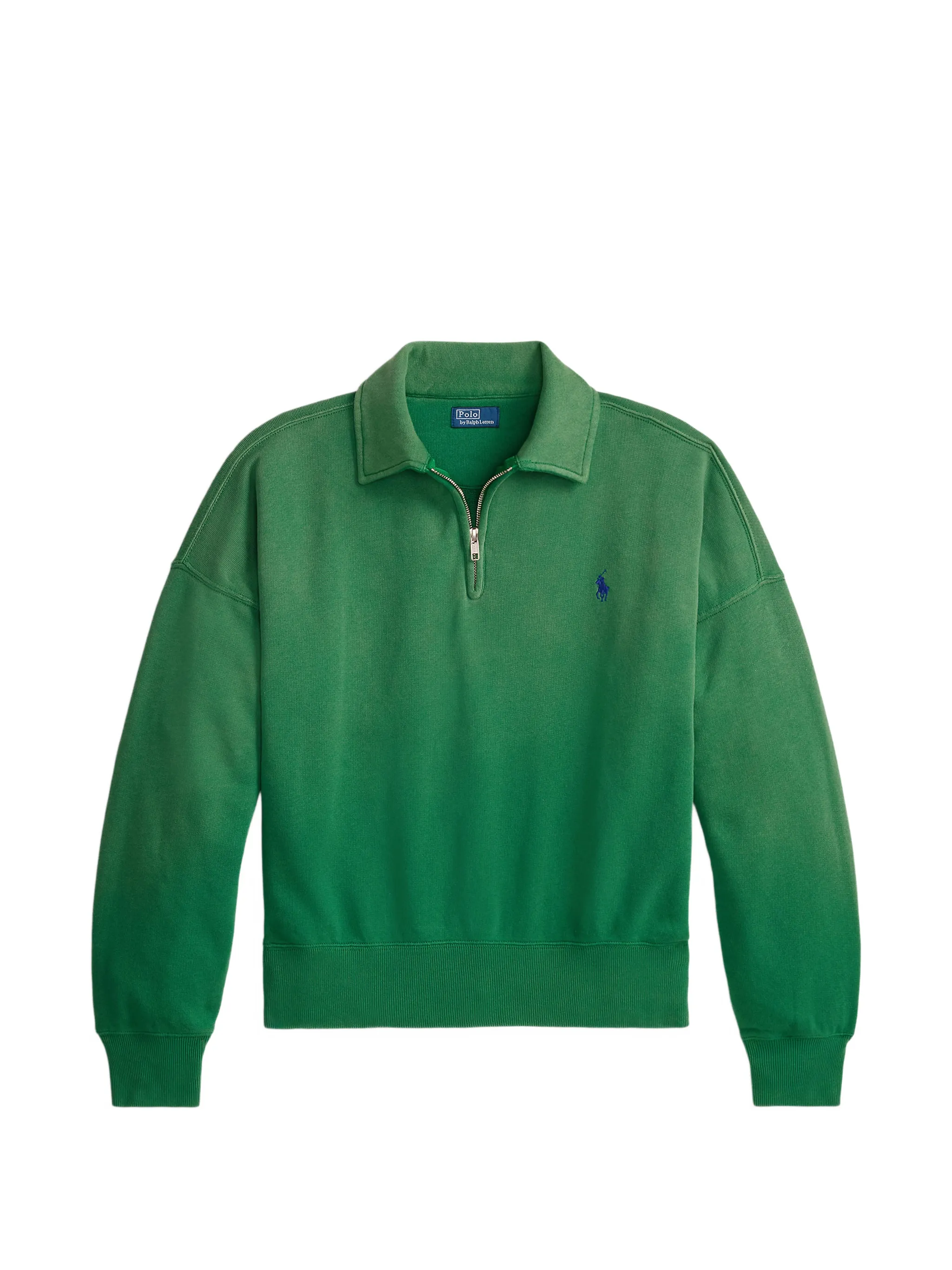 Green sweatshirt, front view