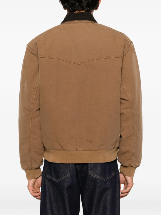 Brown jacket, full body view