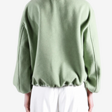 Green jacket, full body view