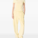 Yellow t-shirt, full body view