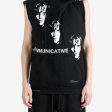 SAITOS - Men Asymmetric Sleeveless Hoodie