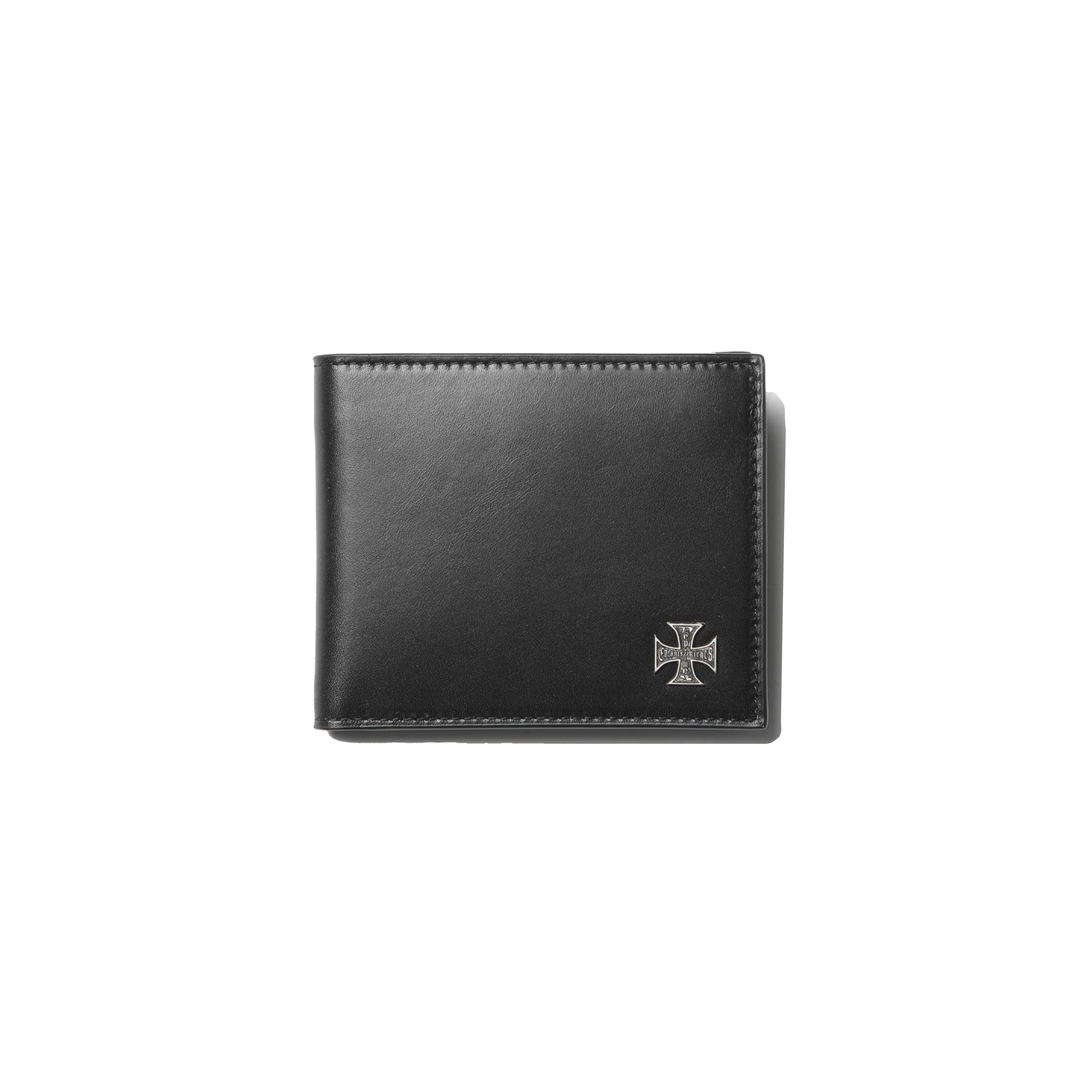 Black wallet, front view