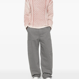 Grey pants,front view