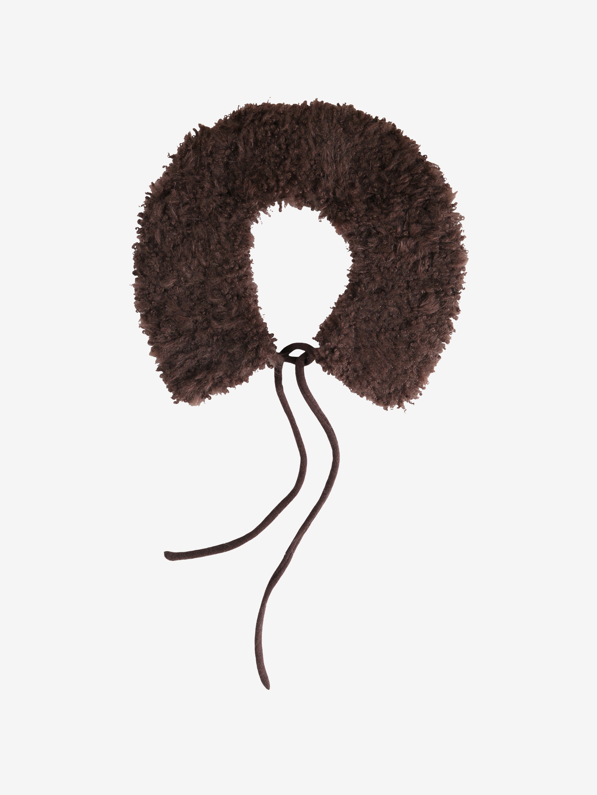 Brown scarf, front view