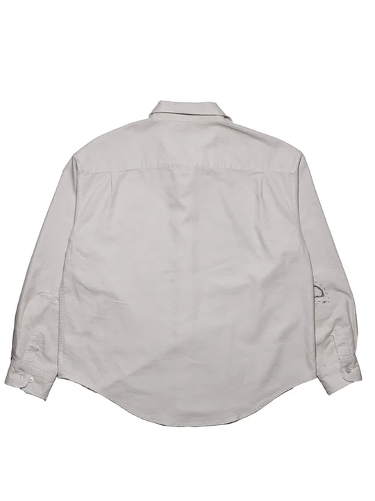 White shirt, back view