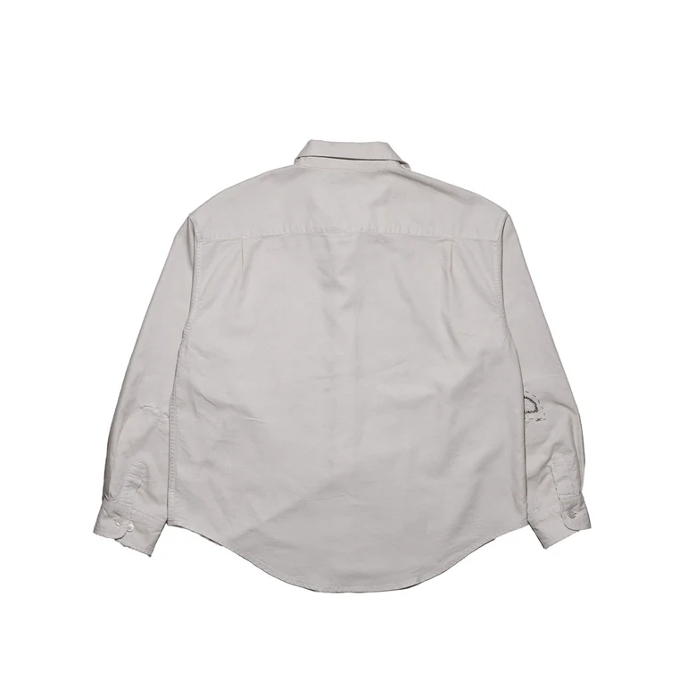 White shirt, back view