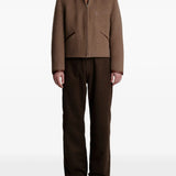 Tan jacket, front view