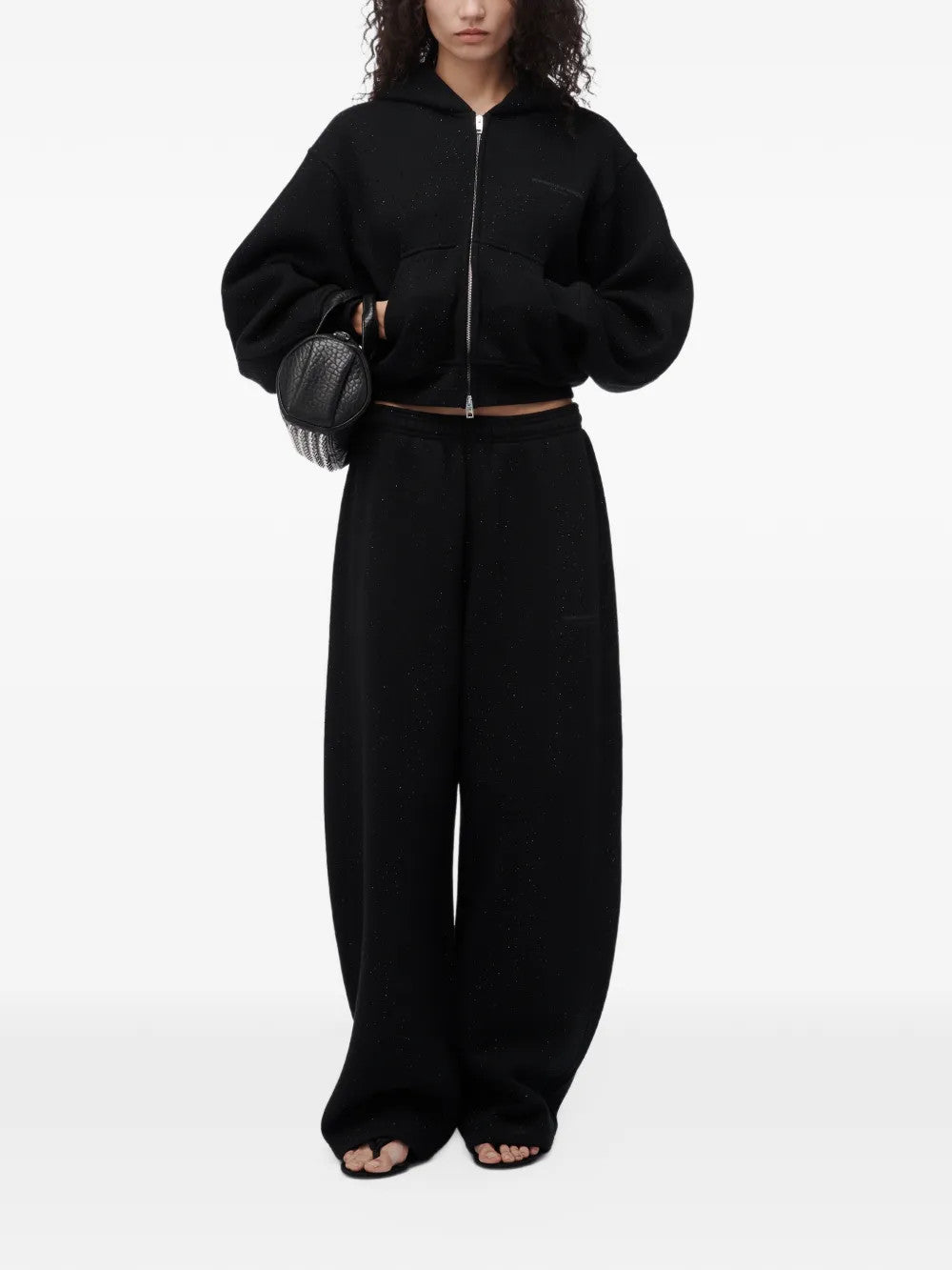Black hoodie, front view