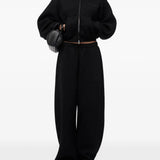 Black hoodie, front view