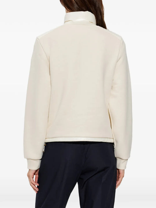 White knitwear, full body view