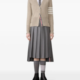 tan knitwear, full body view