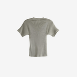 Grey t-shirt, back view