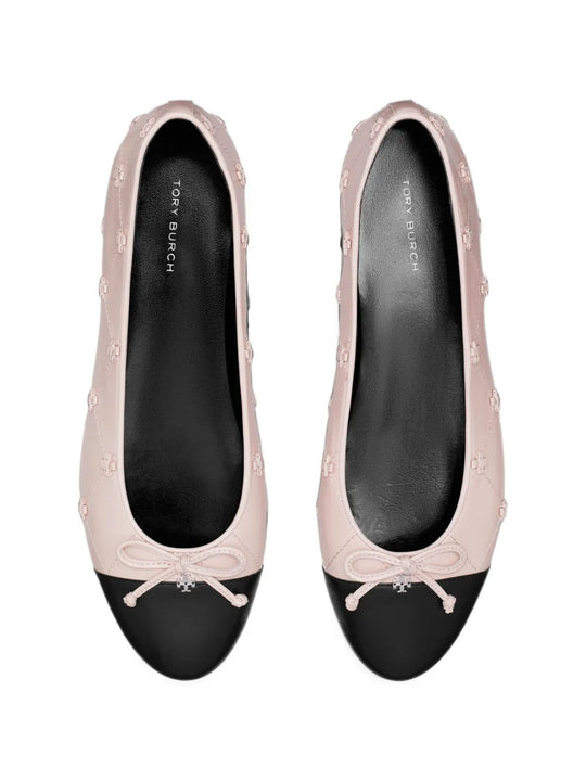 Pink shoes, front view