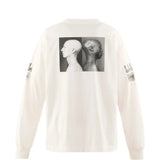 White t-shirt, back view
