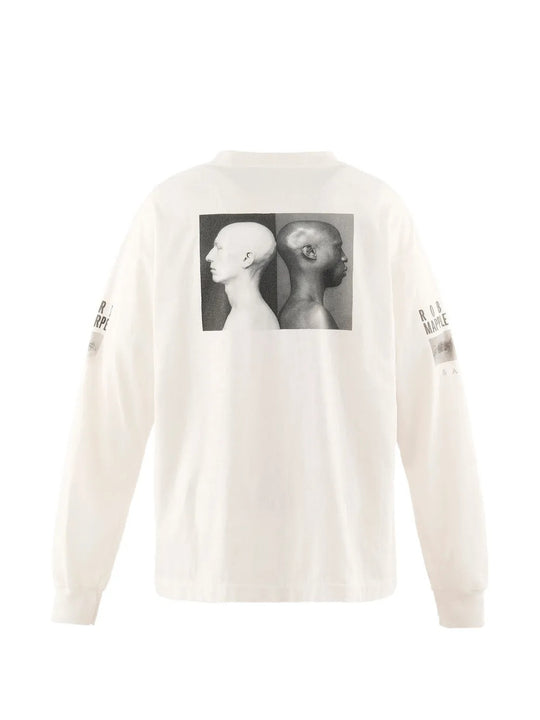 White t-shirt, back view