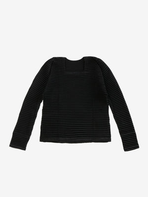 ISSEY MIYAKE - Women Suede Like Pleats Shirt