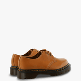 Tan shoes, side view