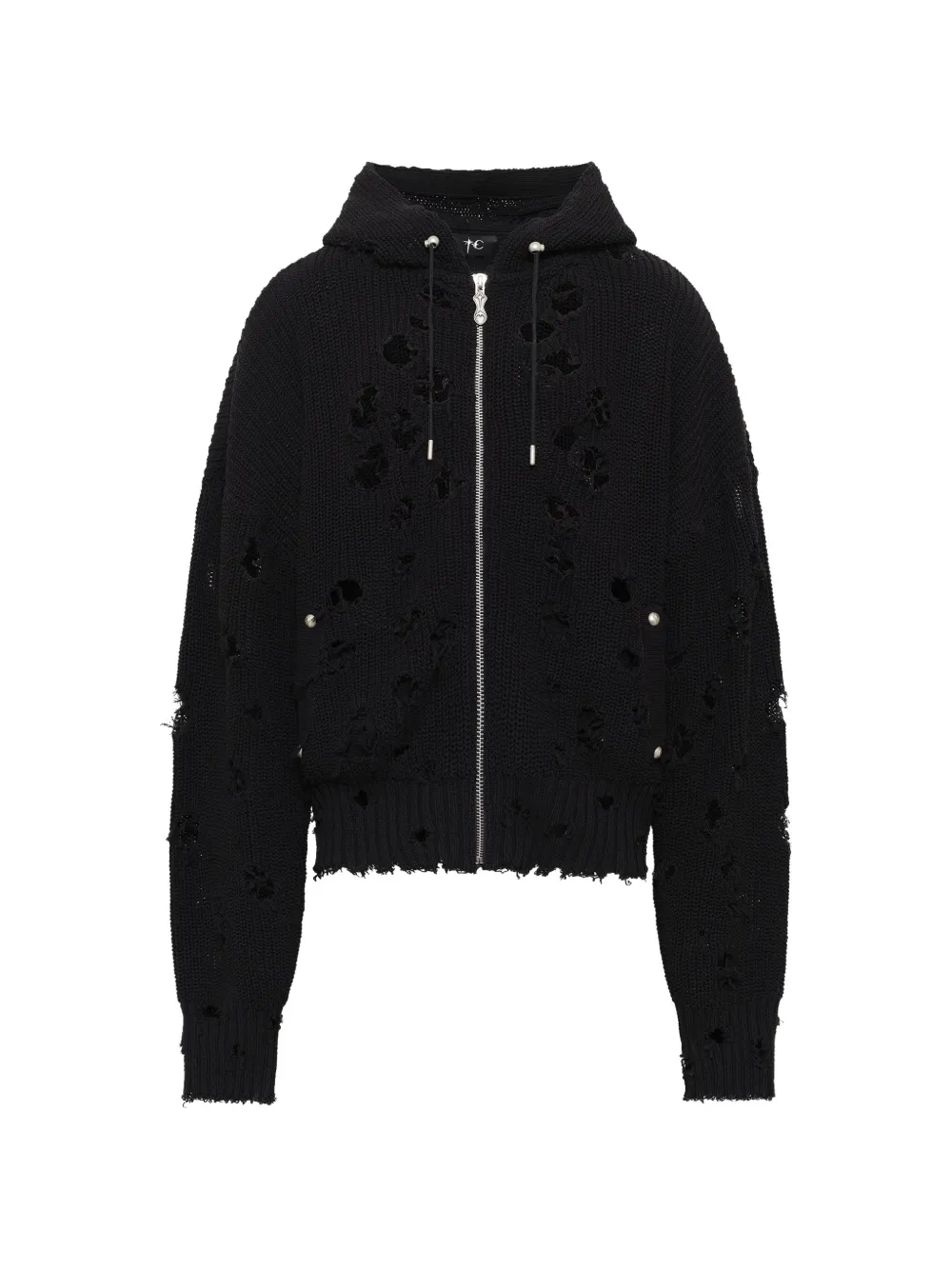 Black hoodie, front view