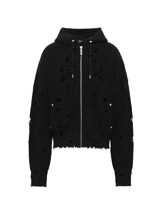 Black hoodie, front view