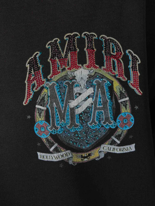 Black t-shirt, front view