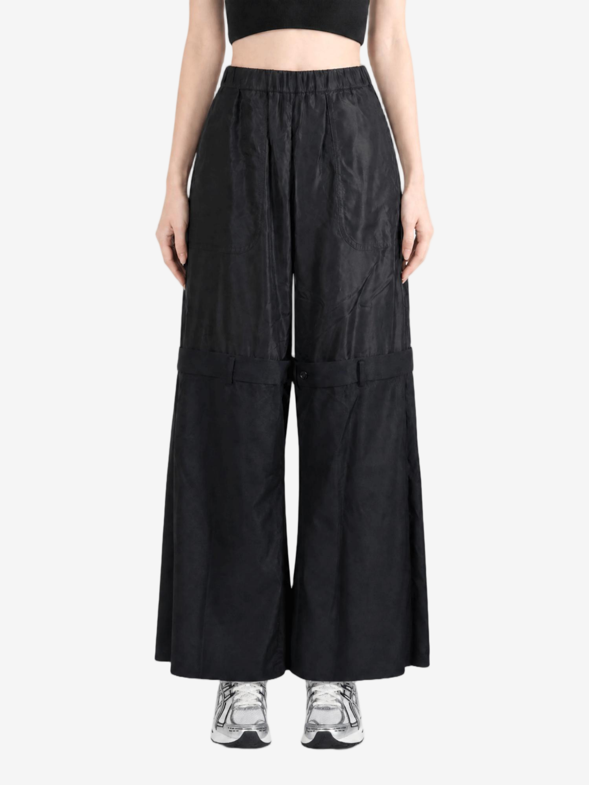 Black pants, full body view