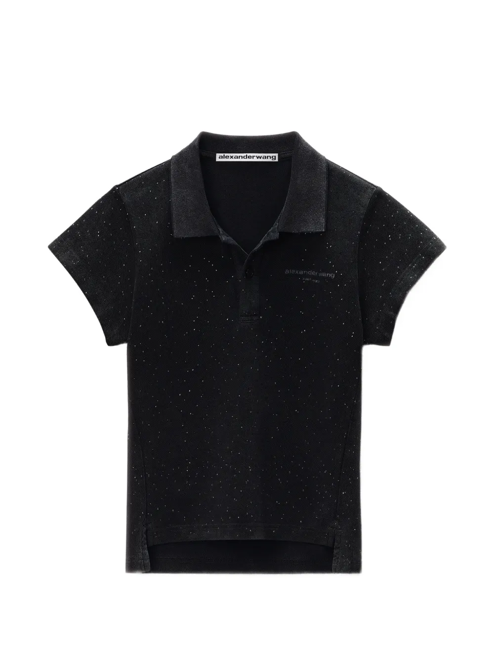 Black t-shirt, front view