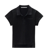 ALEXANDER WANG - Women Allover Hotfix Shrunken Polo Tee