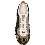 Tan shoes, front view