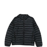 Black hoodie, back view