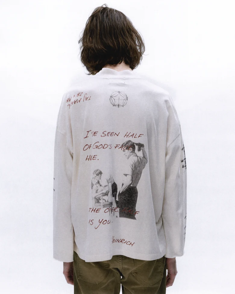 White t-shirt, front view