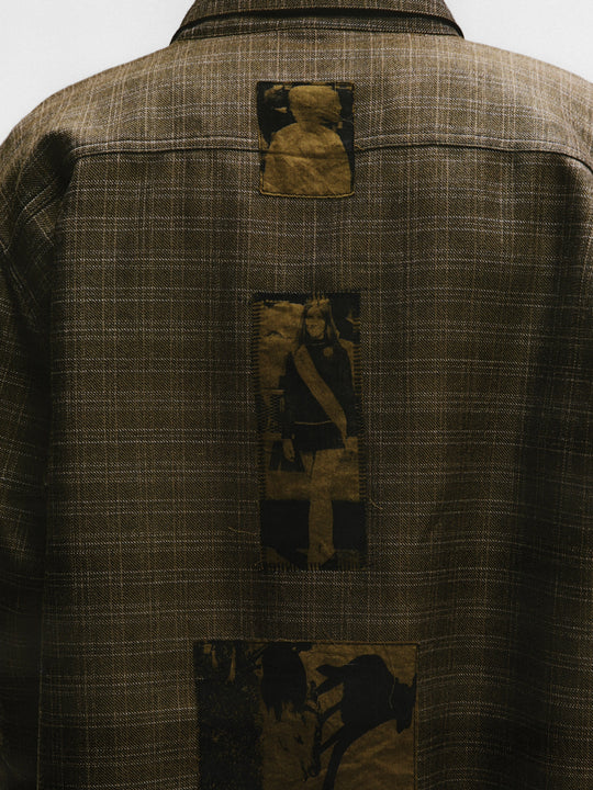 Brown shirts worn by a person, showing the shirts fit