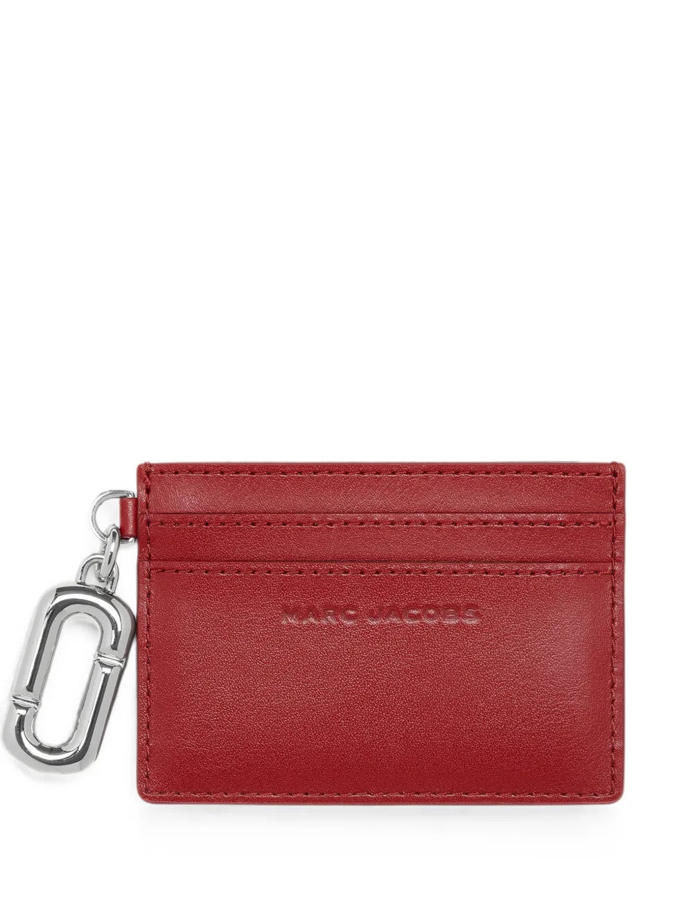 Red accessories, front view