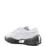 White sneakers, back view