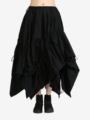 YOHJI YAMAMOTO LIMI FEU - Women Loose Elastic Skirt