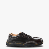 Brown shoes, side view