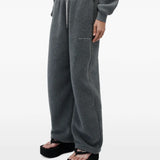 Grey pants, full body view