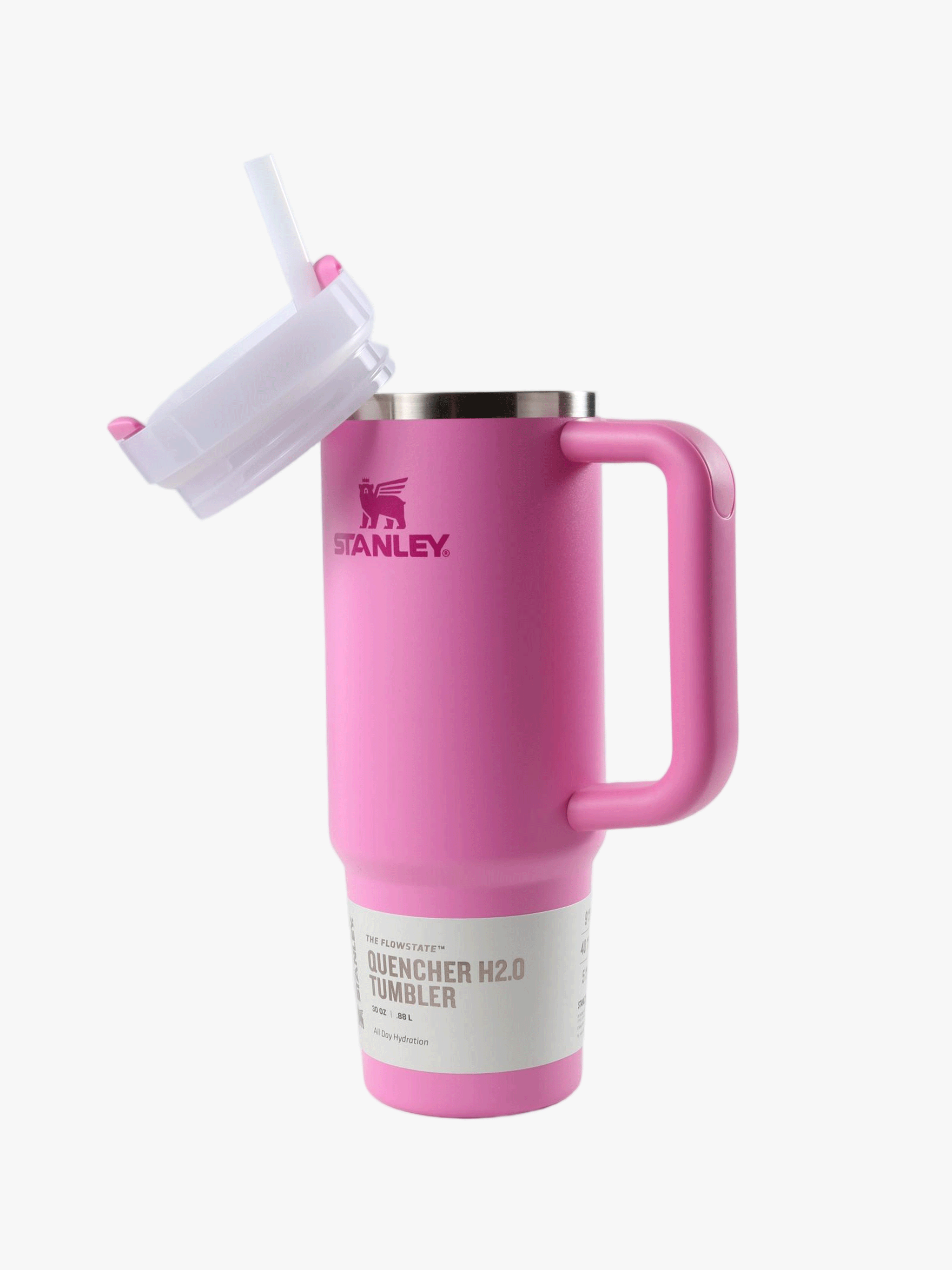 Pink product, front view