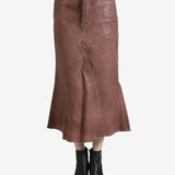 RICK OWENS DRKSHDW - Women Gonna In Denim - Godet Skirt