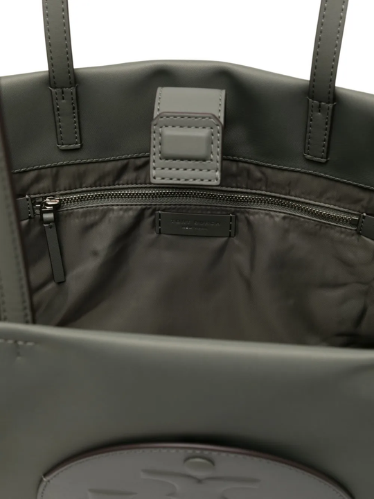grey bag, inside view