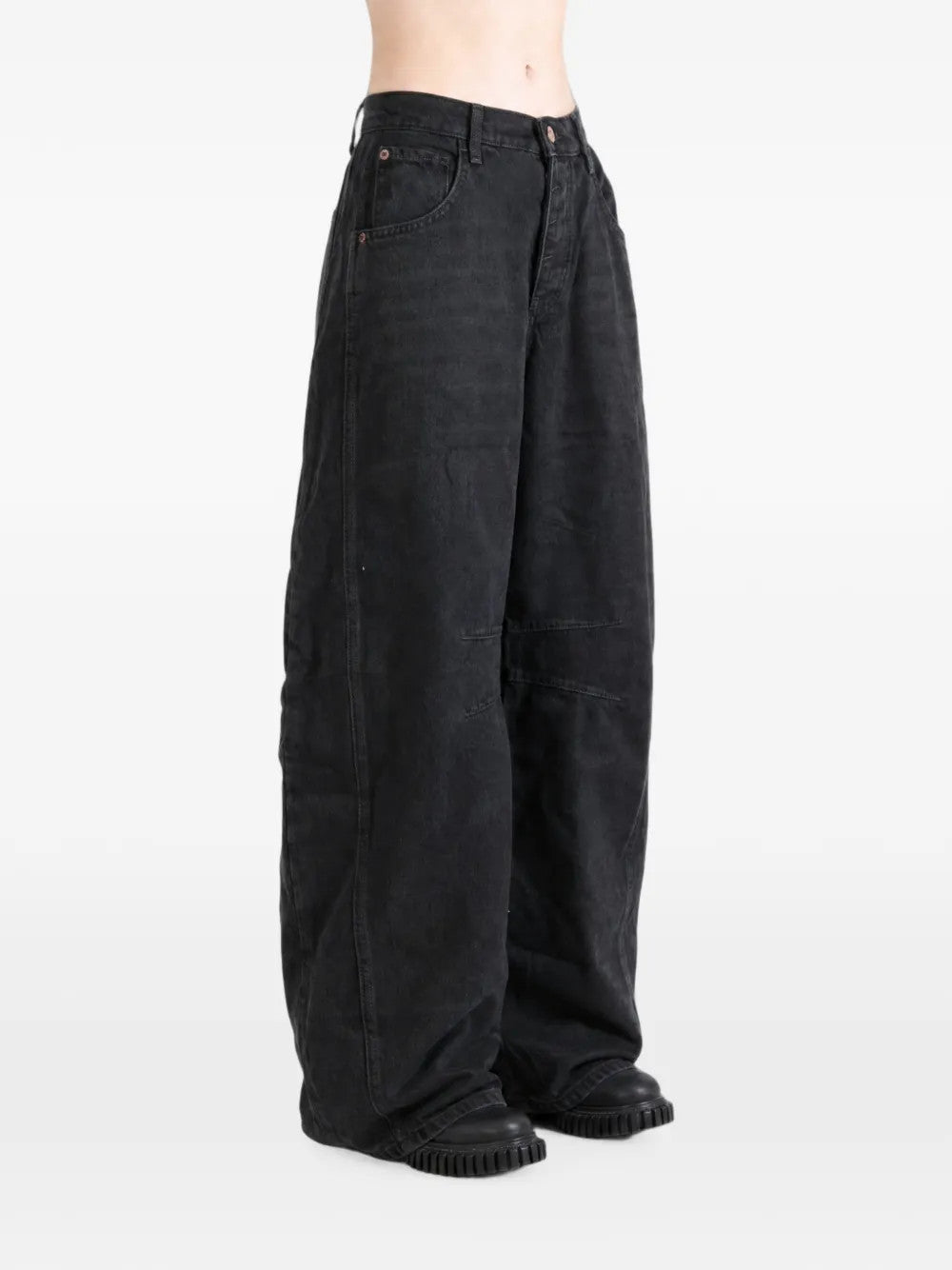 Black pants, full body view