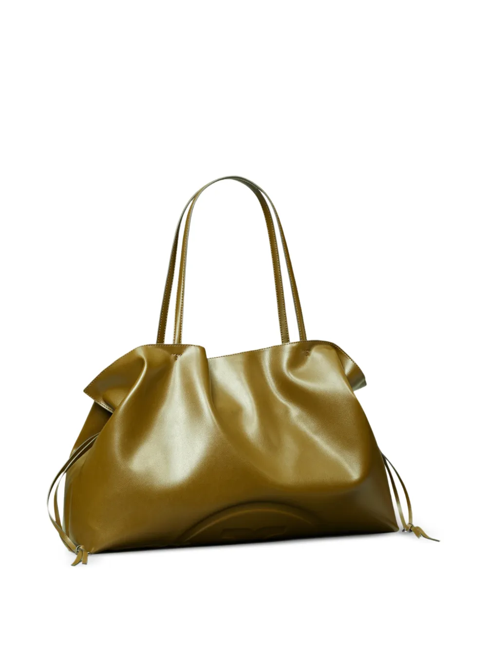 Gold handbag,side view