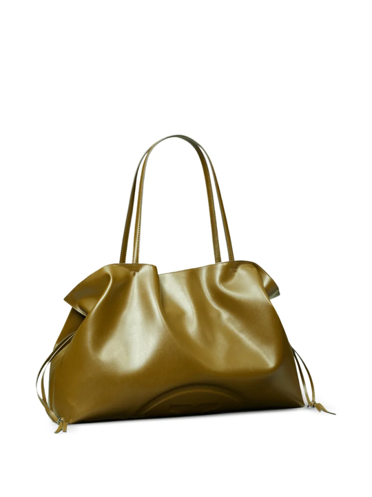 Gold handbag,side view