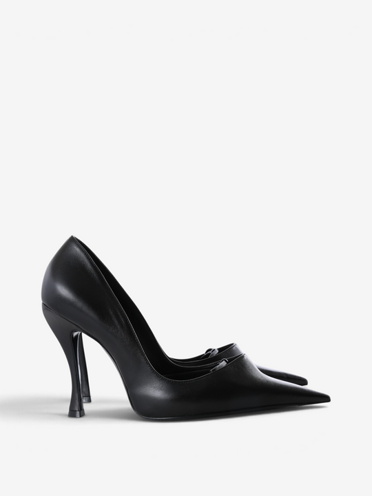 Black heels, side view