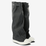 Black boots, front view