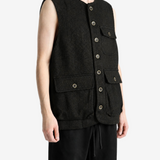 Black jacket worn by a person, showing the jacket fit