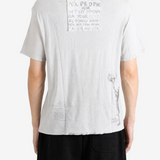 Tan t-shirt, full body view