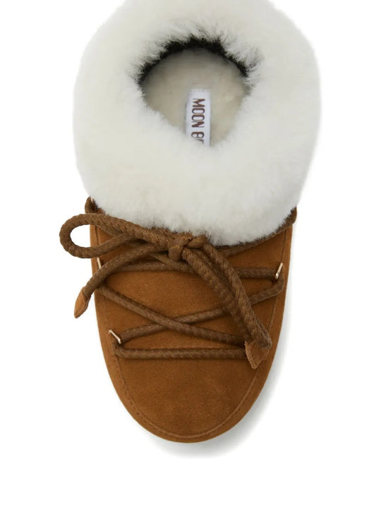 Brown mules, top view